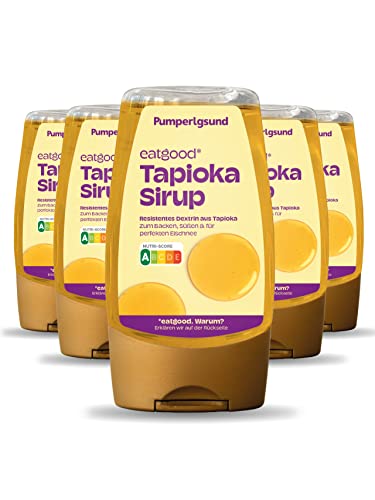 Pumperlgsund Tapioka-Sirup Zuckerfrei - Low Carb Fiber Sirup zum Backen, Süßen & für perfekten Eiweiß-Fluff - 1 x 250 g