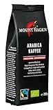 Mount Hagen Bio FT Naturland Röstkaffee Arabica, ganze Bohne, entkoffeiniert, 250 g