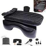 Icelus Auto Matratze SUV Luftmatratze with Luftpumpe 140 * 89 * 15 cm Aufblasbare Camping Kombi Luftbett für Auto Rücksitz Dickere Kofferraum Matratze Bett für Camping Outdoor Traveling
