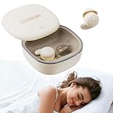 LOBKIN Schlaf-Kopfhörer, kabellos, Bluetooth 5.4, geräuschblockierende Schlafkopfhörer, Schlaf-Ohrhörer für Seitenschläfer, In-Ear, weiche Mini-unsichtbare Knospen zum Schlafen und Arbeiten