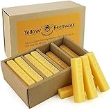 Beeswax 720g Packung mit 24 Bienenwachsblöcken Perfekt für Kosmetika, DIY-Kerzen, Cremes, Salben, Seifensets, Bienenwachshandtücher, Hautpflege oder Holzpflege