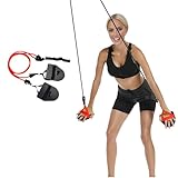 Schwimmender Armtrainer, Schwimmender Trainingsgürtel,Latex-Zugseil mit Handpaddles, Zugseil, Schwimmtraining mit Handpaddles, Armzug-Training für Schwimmer und Triathleten (B)