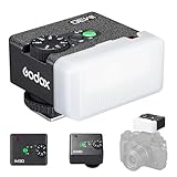 Godox IM30 Mini Taschenblitz Manual Speedlite, S1/S2 Optische Steuerung Portable Blitzschuhflash 7 Leistungsstufe 6500K±200K Farbtemperatur für Sony,Canon,Nikon,Fuji,Pentax(mit Dreifarbige Diffusor)