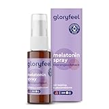 gloryfeel Melatonin Schlafspray - 0,5 mg Melatonin pro Tag - Ruhiger Schlaf für über 200 Nächte - Very berry mit leckerem Beerengeschmack - Sleep Spray hochdosiert und 100% vegan