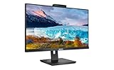 Philips 272S1MH - 27 Zoll FHD Monitor, Webcam, höhenverstellbar, FreeSync (1920x1080, 75 Hz, VGA, DVI, HDMI, DisplayPort, USB Hub) schwarz