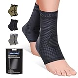 2 Stück Sprunggelenkbandage, Professionelle Knöchelbandage für Damen/Männer Kompressionssocken Fußbandage für Plantarfasziitis, Arthritis, Verstauchte Knöchel, Achillessehne, Gelenkschmerzen, Sport