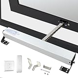 Elektrischer Fensteröffnerantrieb, Doppelkette/geräuscharm, 400 N Verriegelungskraft/Diebstahlschutz, Reise 300-1000 mm, mit Fernbedienung + Schalter, für Dachfenster, Gewächshäuser, Dachlüftungen