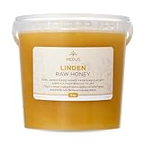 Earthbreath Linde I Lindenholz I Lindenrohhonig - 3 kg - Von Einzel-Imkerei - Rein, Unpasteurisiert & ungefiltert - Natürlicher Süßstoff zum Kochen, Kaffee, Tee, Saft, Getränke, Lebensmittel