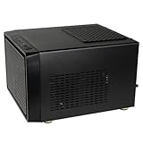 KOLINK Satellite Mini-ITX Micro-ATX Gehäuse Computergehäuse, PC Hülle, PC Case, PC Gehäuse Klein, Dezentes Design Computer Gehäuse, Schwarz