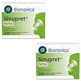 Sinupret forte - Pflanzlicher Schleimlöser bei Entzündungen der Nasennebenhöhlen - Doppelpack zum Sparpreis (2x100 Tabletten)