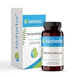 Teufelskralle von BIOHERBA - 310 mg Harpagophytum procumbens Kapseln - 100 Hochdosierte Kapseln - Natürliche Unterstützung für Muskeln und Knochen, mit Vitamin D, PZN 18215511