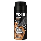 Axe Bodyspray Leather & Cookies Deo ohne Aluminium sorgt 48 Stunden lang für effektiven Schutz vor Körpergeruch 150 ml