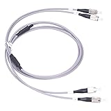 CHICIRIS Gepanzerte Optische Faser Patch-Kabel Hochleistungs Multi-Modus 2 FC UPC-FC UPC für Gefährliche Bereiche Grau (3 Meter / 9,84 Fuß)