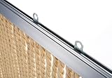 Kobolo Seilvorhang MARITIM, 90x200 cm, 54 Stränge, beige, mit Aluleiste, dekorativer Fliegenvorhang im maritimen Design – ideal als Sichtschutz, Raumteiler oder Türvorhang für Balkon & Terrasse
