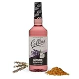 Collins Lavender Simple Real Sugar Sirups-Soda Water Flavors and Cocktail Mixers-907.2 g Set of 1, Clear