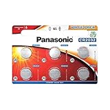 ‎Corp. Panasonic CR2032 Lithium-Knopfzelle 3 V, 225 mAh, 6 Stück