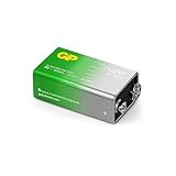 GP Super Alkaline 9V Block, Longlife Blockbatterie, 6LR61, 9V, mit hoher Energiedichte, 1 Stück, Die Neue G-TECH-Technologie