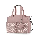 KADUNDI Baby-Wickeltasche Schultergurt und Tragbar Wasserdicht und Große Kapazität für Mütte (Rosa)