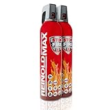 XENOTEC Premium Feuerlöschspray – 2er Set - 750ml – Stopfire – Autofeuerlöscher – REINOLDMAX – wiederverwendbar – geeignet für Fettbrände – 2 x 750g