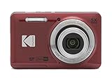 KODAK Pixpro FZ55-16 Megapixel Digitalkamera, 5X optischer Zoom, 2.7 LCD, optischer Bildstabilisator, 720p Full HD-Video, Lithium-Ionen - Rot