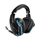 Logitech G935 Kabelloses Gaming-Kopfhörer (mit 7.1 Surround Sound, 50 mm Pro-G Klangtreiber, LYGHTSYNC RGB) (Generalüberholt)