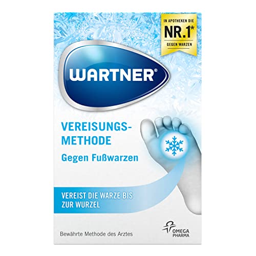 WARTNER Vereisung gegen Warzen und Fußwarzen - Spray zur Behandlung von Fußwarzen - Warzen-Kryotherapie zur Selbstbehandlung für Kinder und Erwachsene - 1er Pack, 1 x 50ml