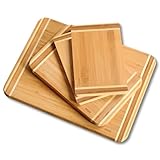 KESPER | Schneidebretter 4er Set, Material: Bambus, Maße: B: 38 x H: 28,5 x T: 1,6 cm, Farbe: Braun | 58129
