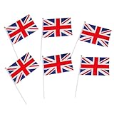 BESPORTBLE 6st Pan-flagge England Mini-flagge Union-jack-flagge Wehende Fahne Union Jack-handflaggen Nordirland-flagge Kleine Fahnen Festivalfahnen Winken Vereinigtes Königreich.
