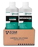 EQM - ECO-905 - Pflanzliches Glycerin 500 ML + Propylenglykol 500 ML -  99,5% maximale pharmazeutische Reinheit - Cremes, Lotionen, Gele, Balsame