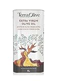 TERRAOLIVE - Natives Olivenöl extra, Olivenöl zum Kochen, Olivenölsorte, glatter Körper, Herkunft Spanien, Montes de Toledo, Dose - 5L