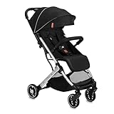 MOMI ESTELLE Kinderwagen für Kinder ab 6 Monat bis zu max. Körpergewicht von 15 kg, H105 x B51 x T75 cm, klappbar auf die Maße H65 x B51 x T21 cm, Gewicht 7,5 kg, 5-Punkt-Sicherheitsgurt