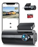 Dashcam Auto Vorne Hinten 4K/2,5K WiFi Dash Cam mit 64GB SD Karte, Dual Auto Kamera mit Parküberwachung, Super Nachtsicht, WDR, 170° Weitwinkel, G-Sensor, Loop-Aufnahme, APP Steuerung, Max 256GB