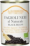 IL NUTRIMENTO Bio Schwarze Bohnen – Reich an Proteinen & Ballaststoffen – Ohne Salzzusatz – 12er Pack (12 x 400 g)