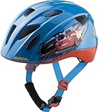 ALPINA XIMO DISNEY - Leichter, Sicherer & Bruchfester Disney Fahrradhelm Mit Optionalen LED-Licht Für Kinder, Cars, 49-54 cm