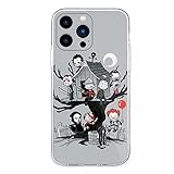 luoyipink Handyhülle Kompatibel mit iPhone 15 Plus Hülle Horror House Funny TPU Soft Accessories Shock Scratch