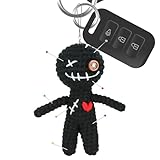 Wcybym Positive Energie Voodoo -Puppe, gefüllter Häkelbegleiter, einzigartige Puppe mit Stiften, weichem Plüsch, dekorativ