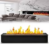 Kamin mit zerstäubter Flamme, Schlafzimmerkamin, elektrischer Kamin mit farbiger Flamme, geeignet zur Dekoration in Häusern, Büros, Hotels und anderen Orten,80cm/31.4in