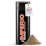 IMPERIO Streuhaar zur Haarverdichtung & vollem Haar in Sekunden. Schütthaar für einen authentischen Look. 100% Natur! In Premium Friseurqualität - 26g (Hellbraun)