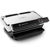 Tefal OptiGrill Elite XL Kontaktgrill, 16 Programme, Digitales Display mit Garstufenanzeige, abnehmbare XL-Platten, Grillboost-Funktion, intuitive Bedienung, Elektrogrill, Edelstahl, GC760D12
