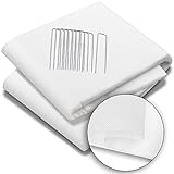 VOUNOT Gartenvlies Frostschutz mit 10 Erdanker, Frühbeetvlies Frostschutzvlies für Pflanzen, Wintervlies zur Abdeckung von Gemüsebeeten, Wasserdurchlässig UV-Stabilisierung, 50g/m², 1,5 x 10 m