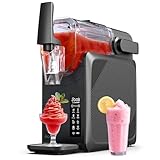 ecozy Slush Maschine, 24h-Timer, Selbstreinigung, Kindersicherung, 5 Programme, Slushie, Cocktail, Milchshake, Frappé, Wein, LED-Touchscreen, 2L Slushie Maschine, Kein Eis erforderlich