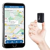 WINNES GPS Tracker Mini Ohne ABO Mit Starker Magnet, GPS Tracker Auto, Kinder, Hund, Katze, Fahrrad, Wasserdicht Mit Kostenloser App,Kein ABO, Black