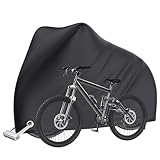 Senders Fahrradabdeckung Wasserdicht 190T Fahrradgarage Fahrrad Schutzhülle mit Schlosslöcher Wasserfest Schutz vor Schnee Staub Regen UV 200x70x110cm mit Beutel