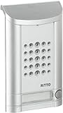 Schneider Electric Ritto Türsprechanlage für 1-Familienhaus, Ergänzung für bestehende Minivox Gegensprechanlagen mit beleuchteter Klingeltaste und Namensschild, Weiß Aluminium