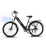 Bodywel 27,5 Zoll A275 E-Bike Elektrofahhrad Damen Herren I 7 Gang-Schaltung I APP Funktion I 250W Motor + Batterie abnehmbar 36V 15Ah