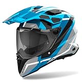 Airoh Commander 2 Mavick Motocross Helm, schwarz/grau/blau, M (57/58)