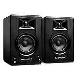 M-Audio BX3 - Aktive 120-Watt Desktop-Computerlautsprecher / Studiomonitore für Gaming, Musikproduktion, Live-Streaming und Podcasting (Paar)