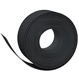 Kangqiling Rasenkanten 5 Stück schwarz 10 m 20 cm aus Polyethylen, schwarz, 3155459