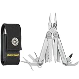 Leatherman 2H Wave+ Multi-Tool - 18-in-1 Hochleistungs-Edelstahlwerkzeug mit Klingen, Zangen und Drahtschneidern - Camping Zubehör - Edelstahl, mit Nylon Holster