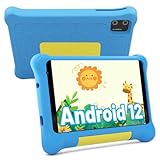 CHOFSLIA Kinder-Tablet, 7 Zoll Tablet für Kinder, Android 12 Tablet, 2 GB RAM + 32 GB ROM, Dual-Kamera, Spiele, Kindersicherung, Kidoz installiert mit Schutzhülle (blau)